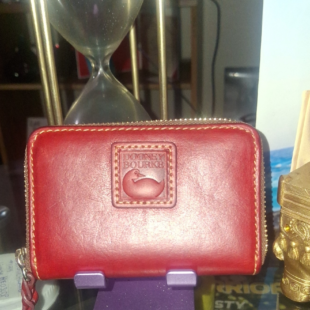 Dooney  Bourke Red Leather Card Holder